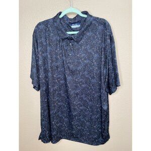 Ben Hogan Performance Mens Polo Shirt 3XL Blue Polyester Blend short‎ sleeve